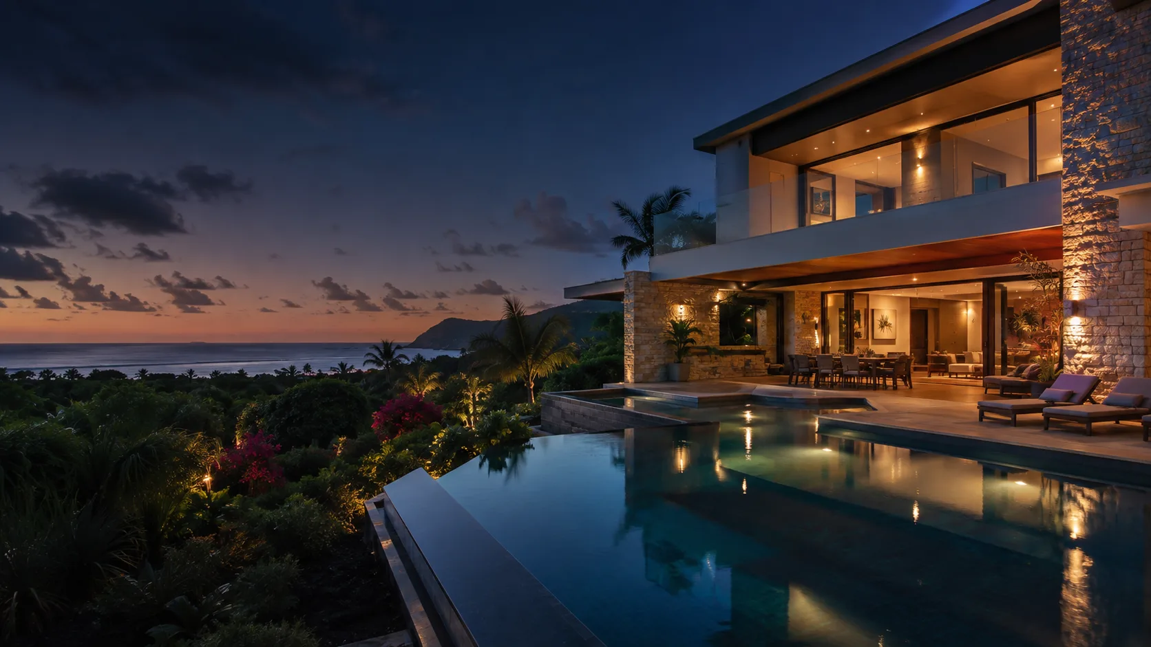 Contemporary coastal home in Mauritius